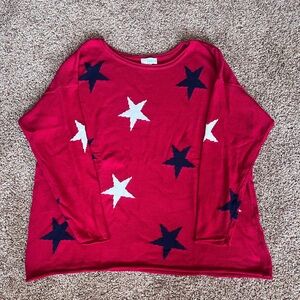 LIKE NEW Belle Beach by Kim Gravel Seaside Stars Sweater